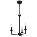 Myhouse Lighting Quoizel - PRC5016MBK - Three Light Chandelier - Prescott - Matte Black