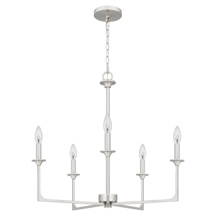 Myhouse Lighting Quoizel - PRC5026BN - Five Light Chandelier - Prescott - Brushed Nickel