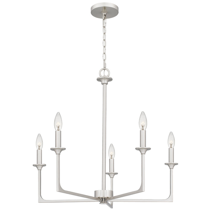 Myhouse Lighting Quoizel - PRC5026BN - Five Light Chandelier - Prescott - Brushed Nickel