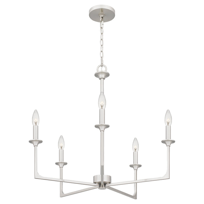 Myhouse Lighting Quoizel - PRC5026BN - Five Light Chandelier - Prescott - Brushed Nickel