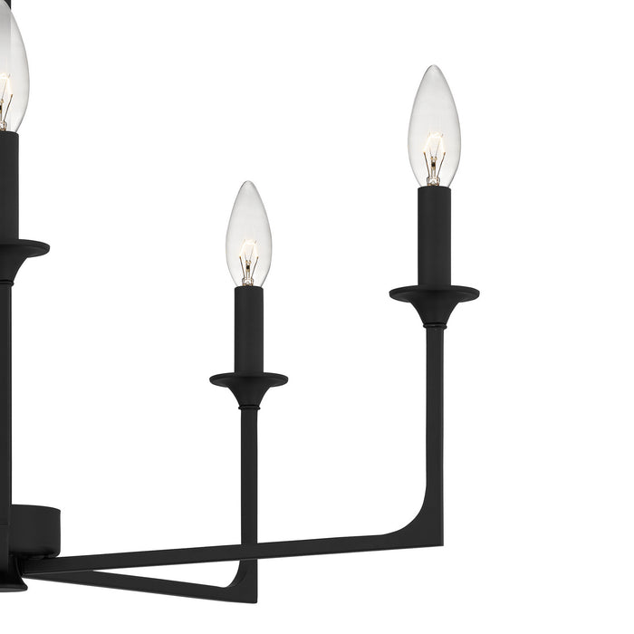 Myhouse Lighting Quoizel - PRC5026MBK - Five Light Chandelier - Prescott - Matte Black