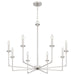 Myhouse Lighting Quoizel - PRC5032BN - Eight Light Chandelier - Prescott - Brushed Nickel