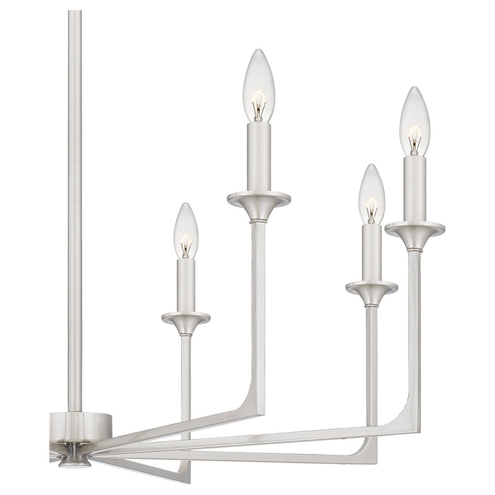 Myhouse Lighting Quoizel - PRC5032BN - Eight Light Chandelier - Prescott - Brushed Nickel