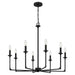 Myhouse Lighting Quoizel - PRC5032MBK - Eight Light Chandelier - Prescott - Matte Black