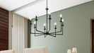 Myhouse Lighting Quoizel - PRC5032MBK - Eight Light Chandelier - Prescott - Matte Black