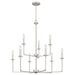 Myhouse Lighting Quoizel - PRC5232BN - Nine Light Chandelier - Prescott - Brushed Nickel