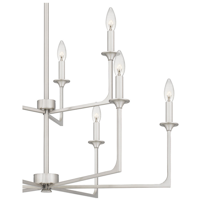 Myhouse Lighting Quoizel - PRC5232BN - Nine Light Chandelier - Prescott - Brushed Nickel