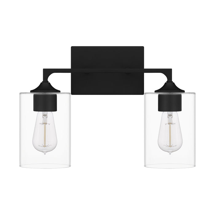 Myhouse Lighting Quoizel - PRC8616MBK - Two Light Bath - Prescott - Matte Black