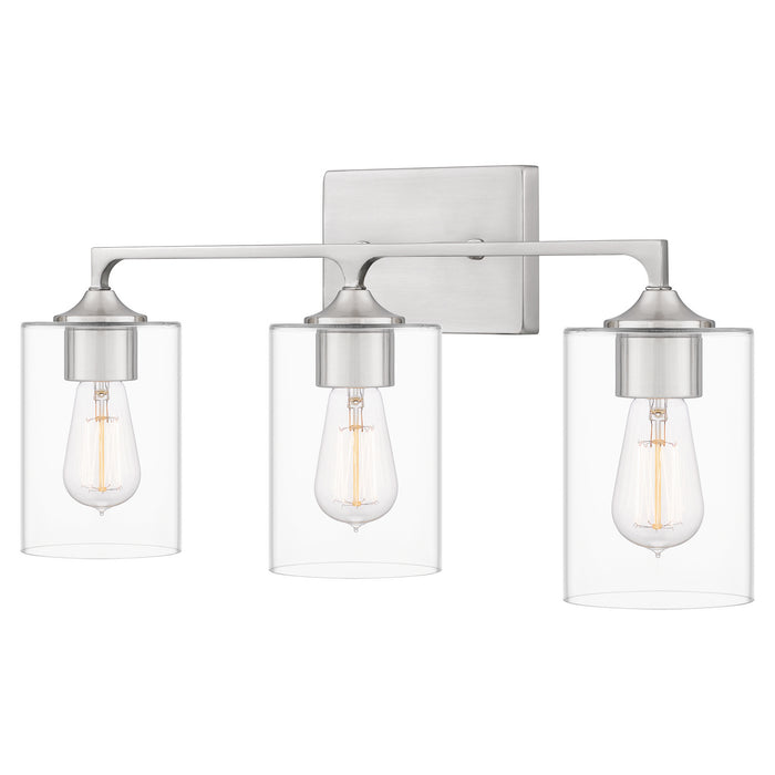 Myhouse Lighting Quoizel - PRC8624BN - Three Light Bath - Prescott - Brushed Nickel