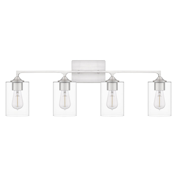 Myhouse Lighting Quoizel - PRC8633BN - Four Light Bath - Prescott - Brushed Nickel