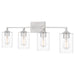 Myhouse Lighting Quoizel - PRC8633BN - Four Light Bath - Prescott - Brushed Nickel