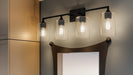 Myhouse Lighting Quoizel - PRC8633MBK - Four Light Bath - Prescott - Matte Black