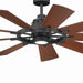 Myhouse Lighting Kichler - 300260DBK - 60"Ceiling Fan - Gentry - Distressed Black