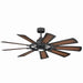 Myhouse Lighting Kichler - 300260DBK - 60"Ceiling Fan - Gentry - Distressed Black