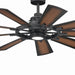 Myhouse Lighting Kichler - 300260DBK - 60"Ceiling Fan - Gentry - Distressed Black