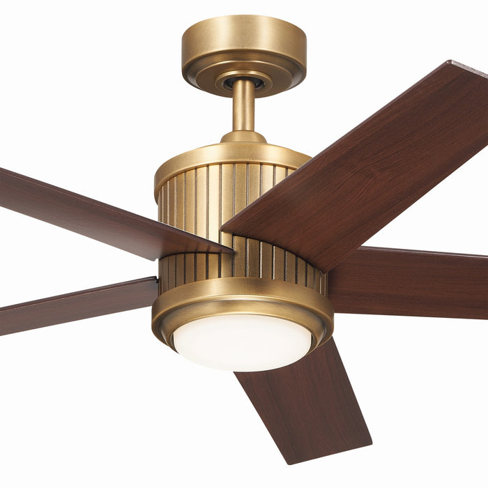 Myhouse Lighting Kichler - 300048NBR - 48"Ceiling Fan - Brahm - Natural Brass