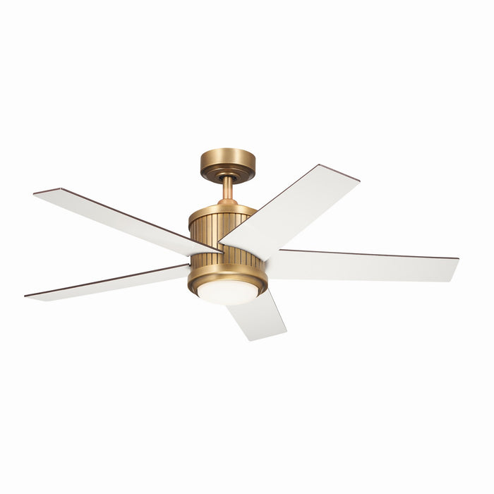 Myhouse Lighting Kichler - 300048NBR - 48"Ceiling Fan - Brahm - Natural Brass