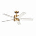 Myhouse Lighting Kichler - 300048NBR - 48"Ceiling Fan - Brahm - Natural Brass