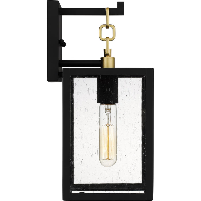 Myhouse Lighting Quoizel - ANC8406MBK - One Light Outdoor Wall Mount - Anchorage - Matte Black