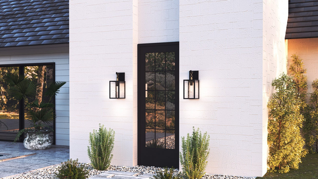 Myhouse Lighting Quoizel - ANC8406MBK - One Light Outdoor Wall Mount - Anchorage - Matte Black