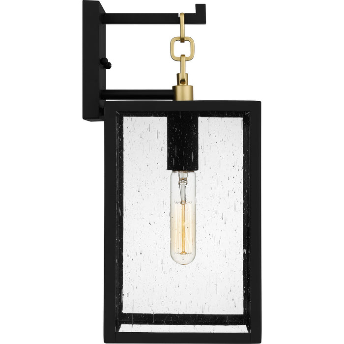 Myhouse Lighting Quoizel - ANC8407MBK - One Light Outdoor Wall Mount - Anchorage - Matte Black