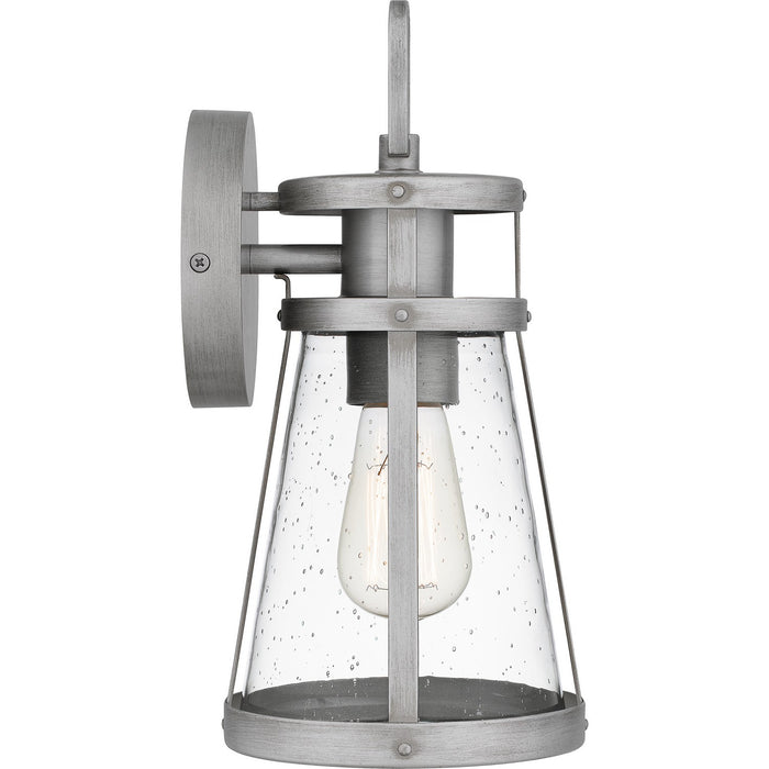 Myhouse Lighting Quoizel - BAB8406ABA - One Light Outdoor Wall Mount - Barber - Antique Brushed Aluminum