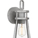 Myhouse Lighting Quoizel - BAB8406ABA - One Light Outdoor Wall Mount - Barber - Antique Brushed Aluminum