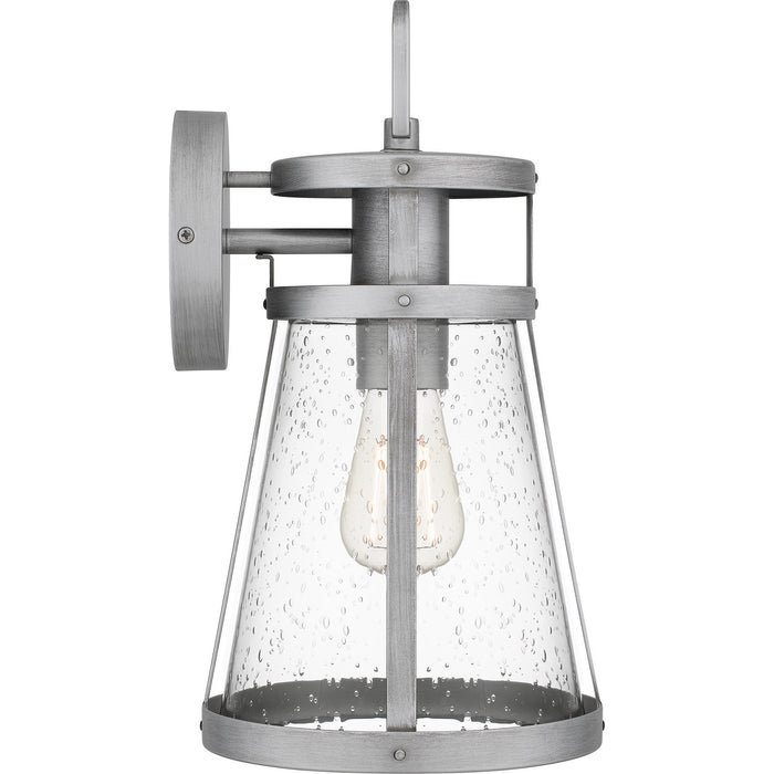 Myhouse Lighting Quoizel - BAB8408ABA - One Light Outdoor Wall Mount - Barber - Antique Brushed Aluminum