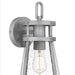 Myhouse Lighting Quoizel - BAB8408ABA - One Light Outdoor Wall Mount - Barber - Antique Brushed Aluminum