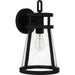 Myhouse Lighting Quoizel - BAB8409MBK - One Light Outdoor Wall Mount - Barber - Matte Black