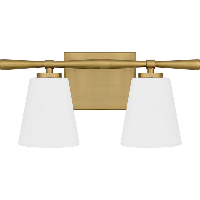 Myhouse Lighting Quoizel - BID8616AB - Two Light Bath - Brindley - Aged Brass