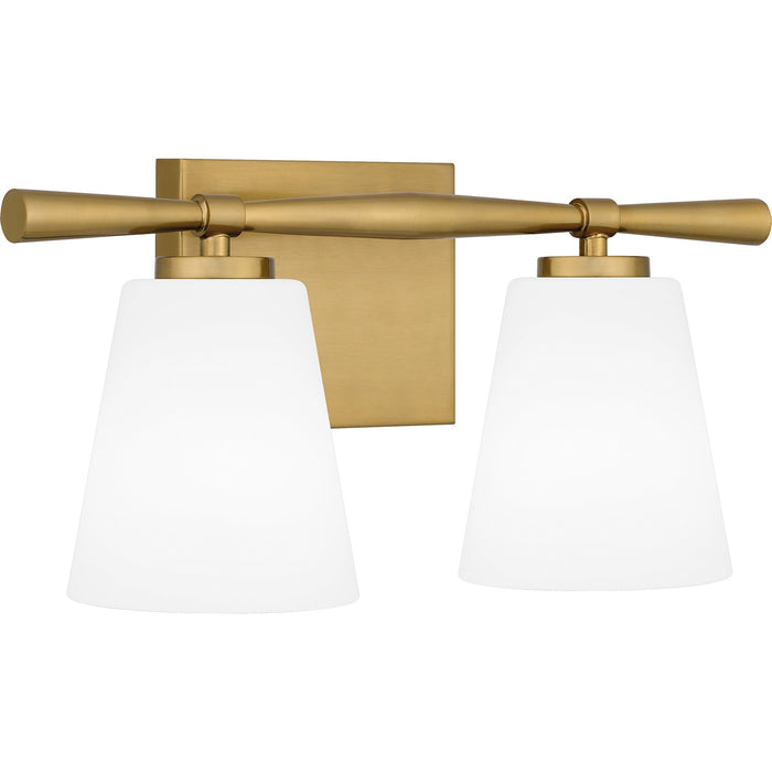 Myhouse Lighting Quoizel - BID8616AB - Two Light Bath - Brindley - Aged Brass