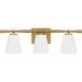 Myhouse Lighting Quoizel - BID8623AB - Three Light Bath - Brindley - Aged Brass