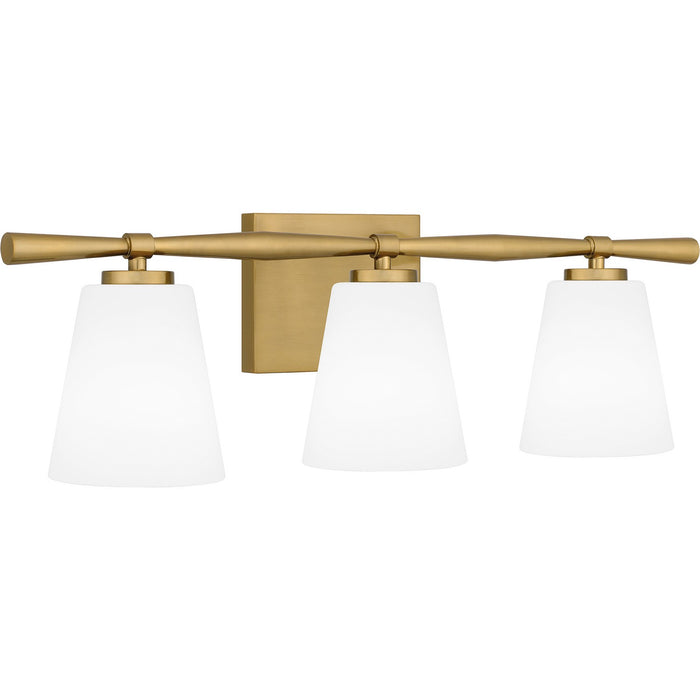 Myhouse Lighting Quoizel - BID8623AB - Three Light Bath - Brindley - Aged Brass