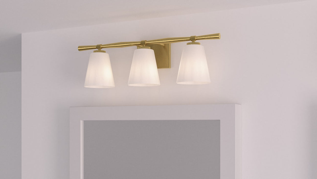 Myhouse Lighting Quoizel - BID8623AB - Three Light Bath - Brindley - Aged Brass