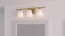 Myhouse Lighting Quoizel - BID8623AB - Three Light Bath - Brindley - Aged Brass