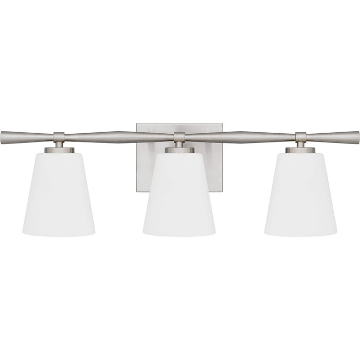 Myhouse Lighting Quoizel - BID8623BN - Three Light Bath - Brindley - Brushed Nickel