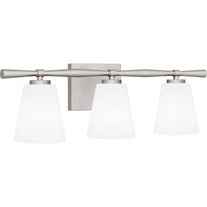 Myhouse Lighting Quoizel - BID8623BN - Three Light Bath - Brindley - Brushed Nickel