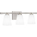 Myhouse Lighting Quoizel - BID8623BN - Three Light Bath - Brindley - Brushed Nickel