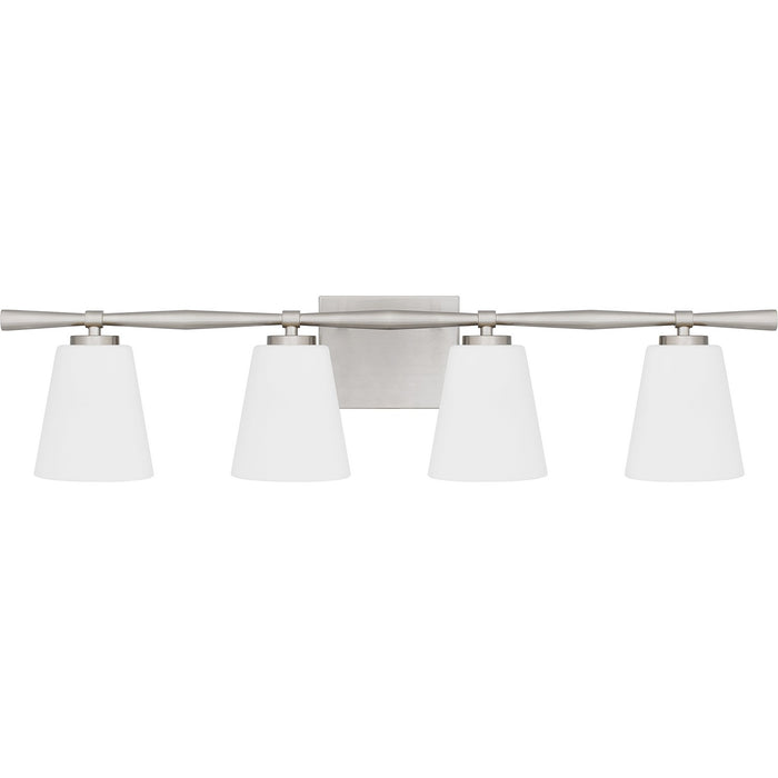 Myhouse Lighting Quoizel - BID8631BN - Four Light Bath - Brindley - Brushed Nickel