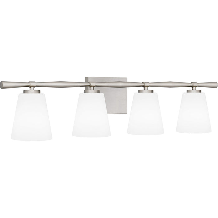 Myhouse Lighting Quoizel - BID8631BN - Four Light Bath - Brindley - Brushed Nickel