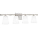 Myhouse Lighting Quoizel - BID8631BN - Four Light Bath - Brindley - Brushed Nickel