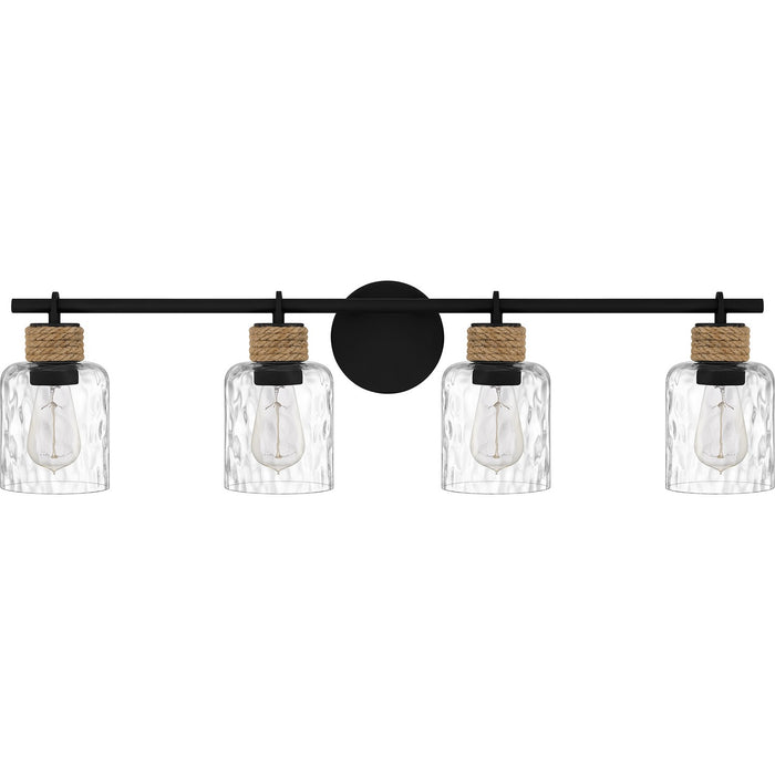 Myhouse Lighting Quoizel - BTC8634MBK - Four Light Bath - Baltic - Matte Black