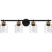 Myhouse Lighting Quoizel - BTC8634MBK - Four Light Bath - Baltic - Matte Black