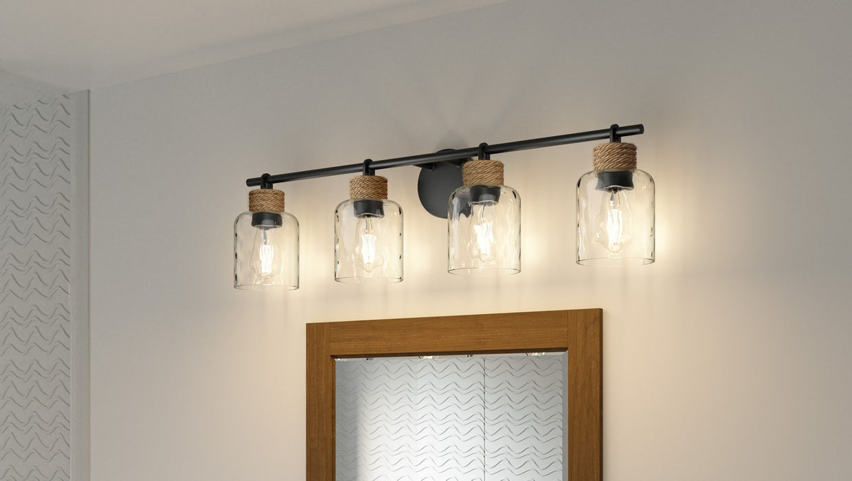 Myhouse Lighting Quoizel - BTC8634MBK - Four Light Bath - Baltic - Matte Black