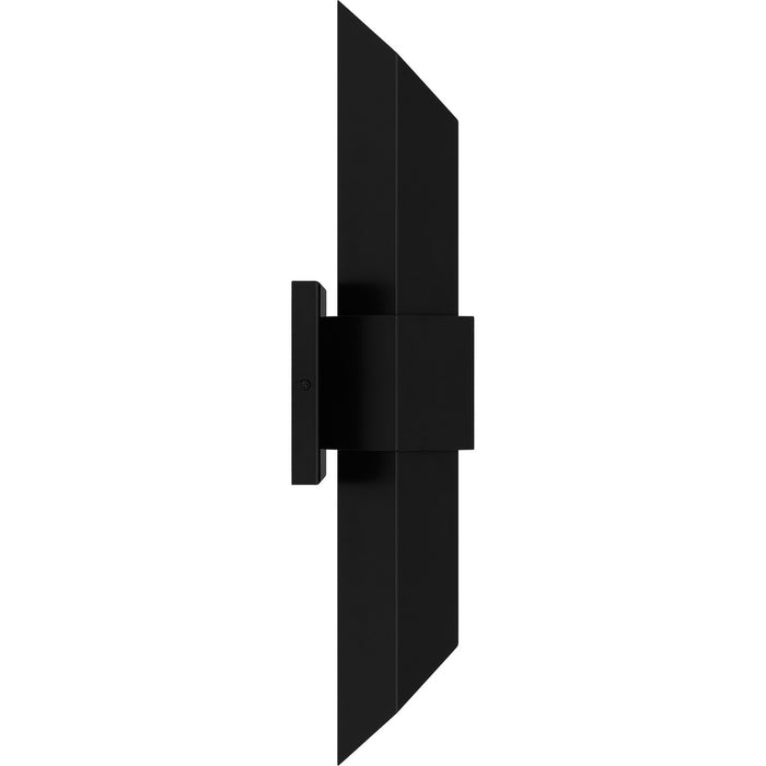 Myhouse Lighting Quoizel - CHS8407MBKG - LED Outdoor Wall Mount - Chasm - Matte Black Gold