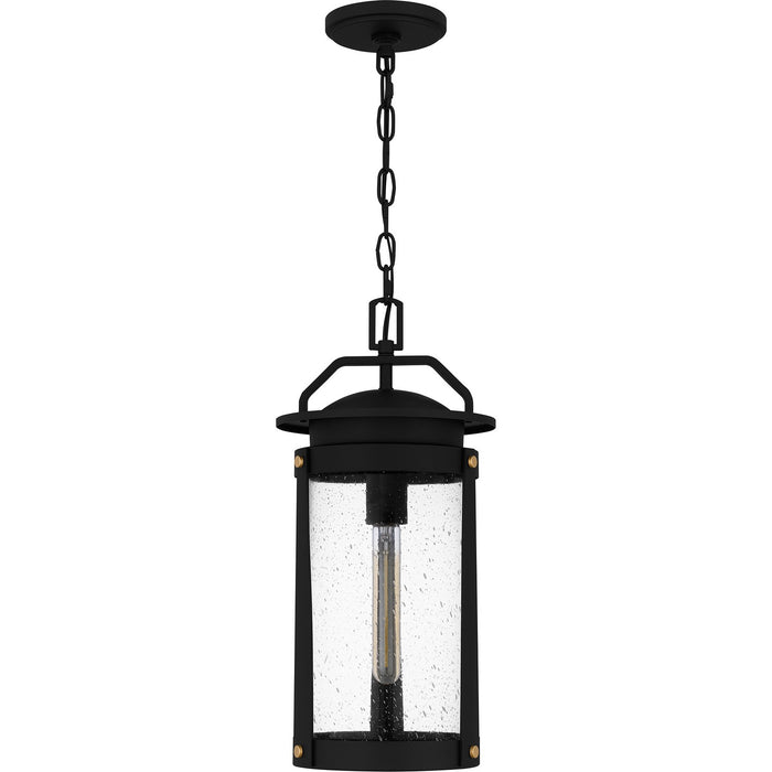 Myhouse Lighting Quoizel - CLI1909EK - One Light Outdoor Hanging Lantern - Clifton - Earth Black