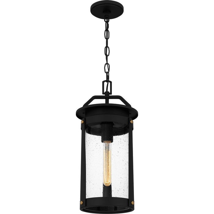 Myhouse Lighting Quoizel - CLI1909EK - One Light Outdoor Hanging Lantern - Clifton - Earth Black