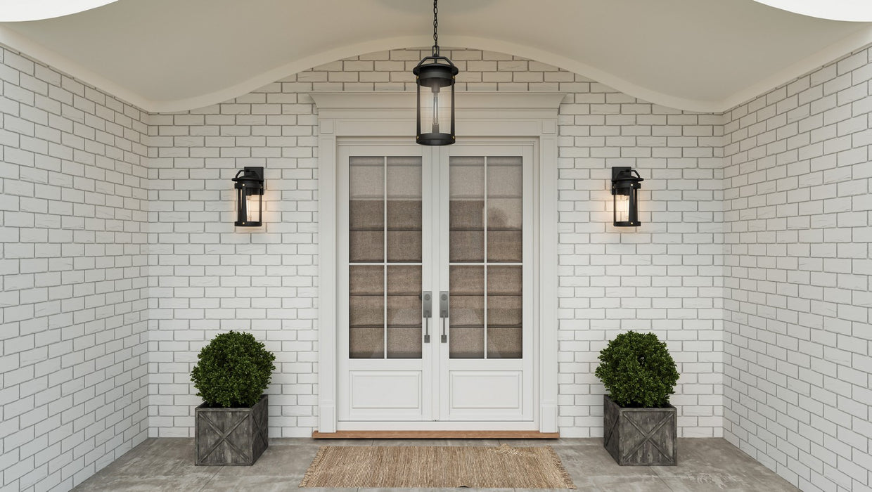 Myhouse Lighting Quoizel - CLI8407EK - One Light Outdoor Wall Mount - Clifton - Earth Black