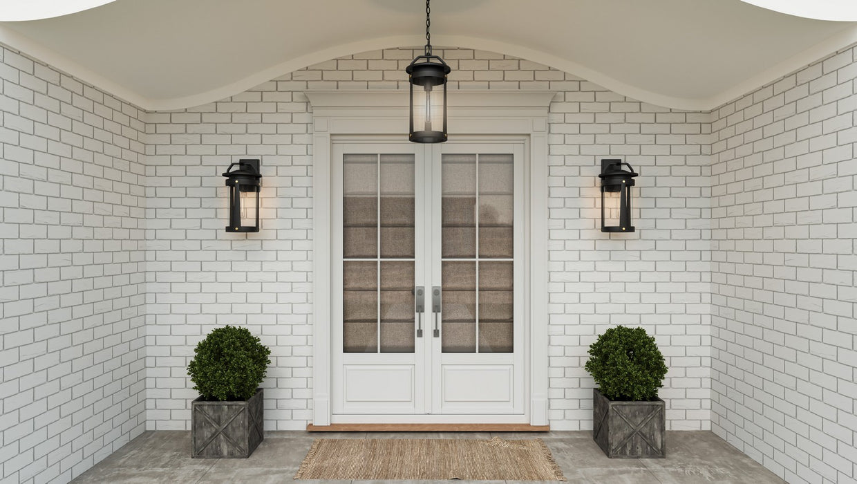 Myhouse Lighting Quoizel - CLI8409EK - One Light Outdoor Wall Mount - Clifton - Earth Black